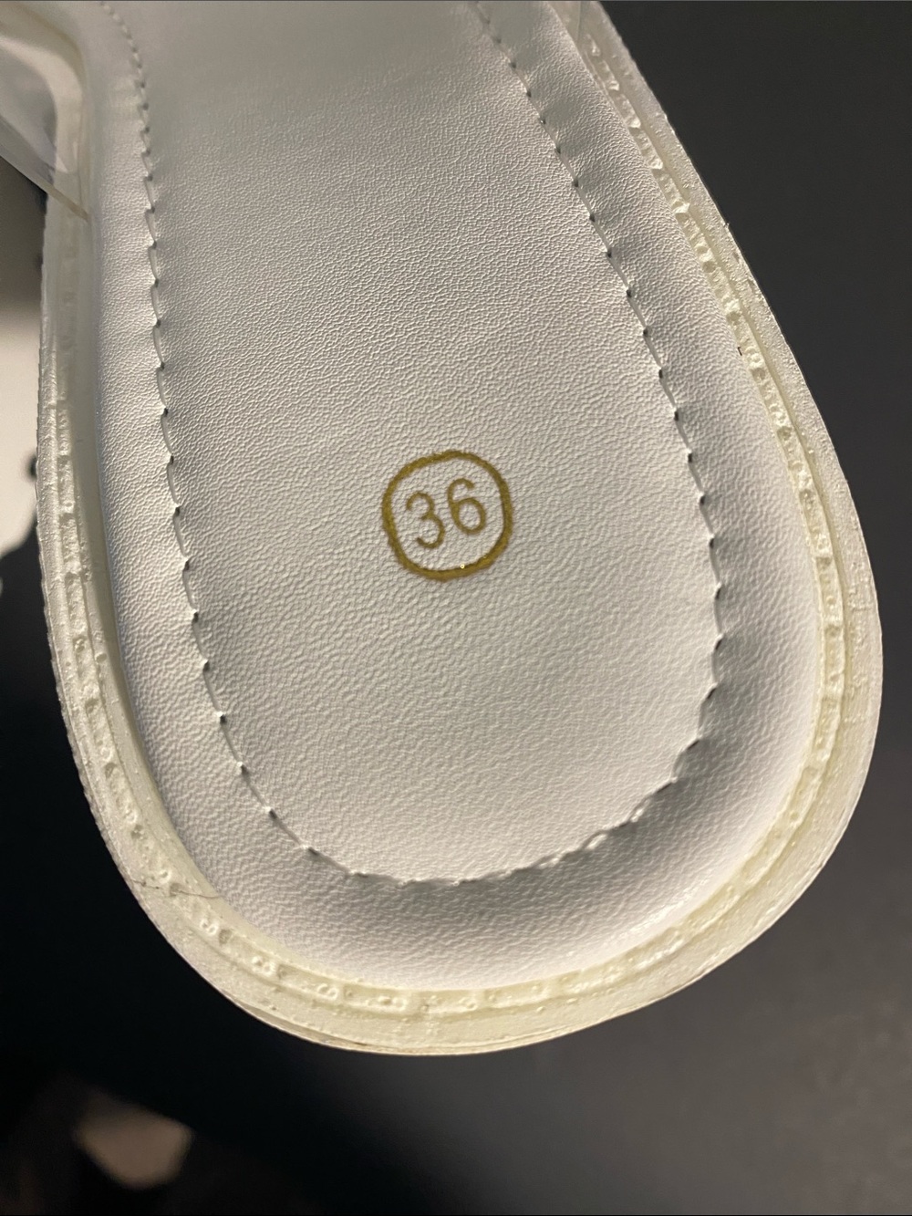 NEW chunky White Platform Heeled Sandals - Picture 4 of 4